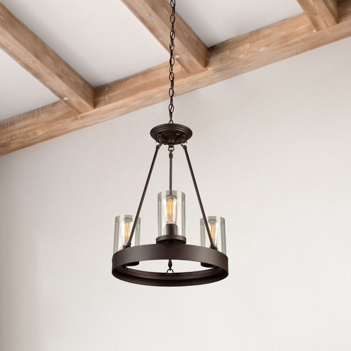 Artcraft - AC10003 - Three Light Chandelier - Menlo Park - Oil Rubbed Bronze