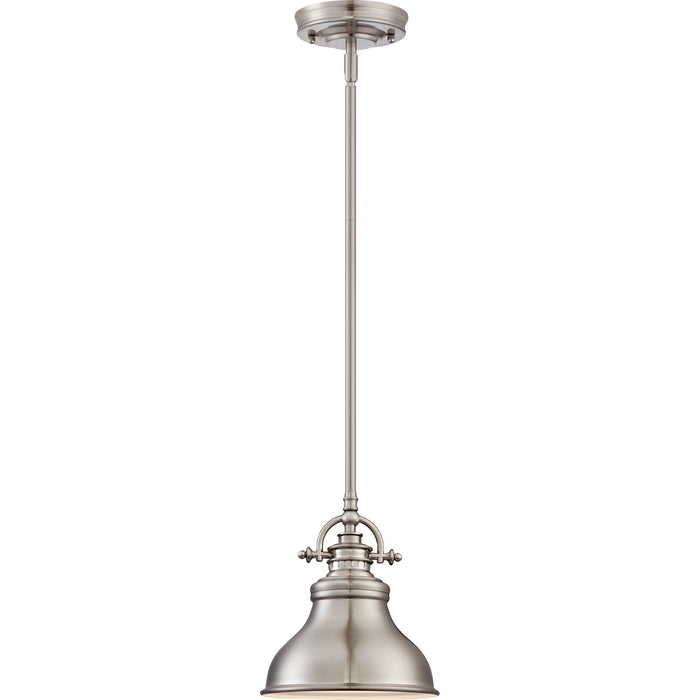 Quoizel - ER1508BN - One Light Mini Pendant - Emery - Brushed Nickel