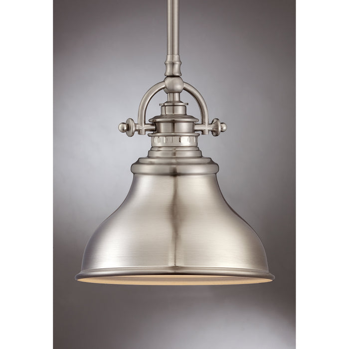 Quoizel - ER1508BN - One Light Mini Pendant - Emery - Brushed Nickel