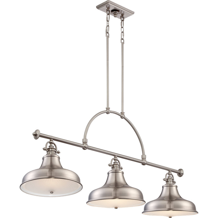 Quoizel - ER353BN - Three Light Island Chandelier - Emery - Brushed Nickel