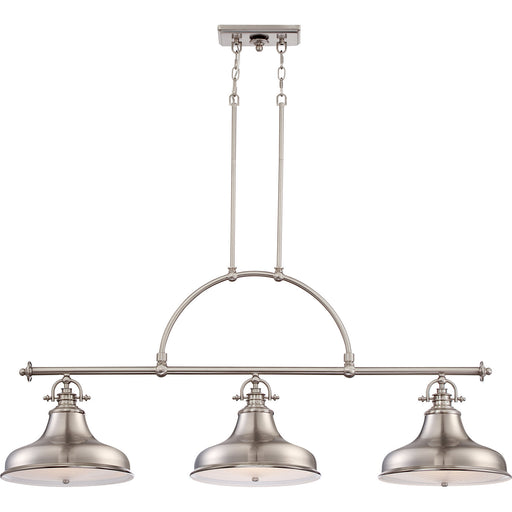 Quoizel - ER353BN - Three Light Island Chandelier - Emery - Brushed Nickel