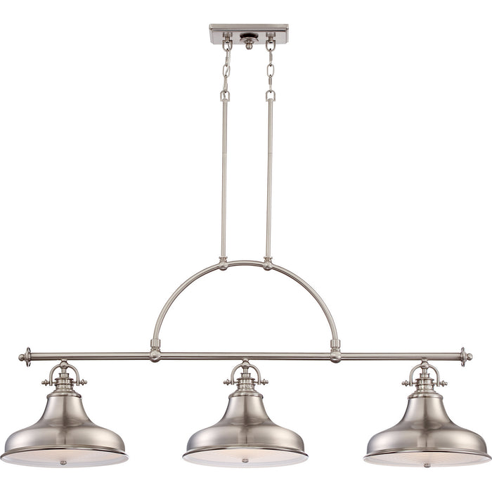 Quoizel - ER353BN - Three Light Island Chandelier - Emery - Brushed Nickel