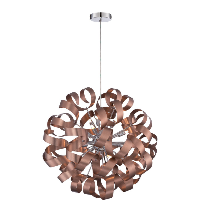 Quoizel - RBN2823SG - 12 Light Pendant - Ribbons - Satin Copper