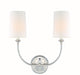 Crystorama - 2242-PN - Two Light Wall Sconce - Sylvan - Polished Nickel