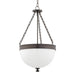 Hudson Valley - 327-HB - Three Light Pendant - Barrington - Historic Bronze