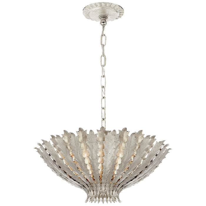 Visual Comfort Signature - ARN 5001BSL - Three Light Chandelier - Hampton - Burnished Silver Leaf