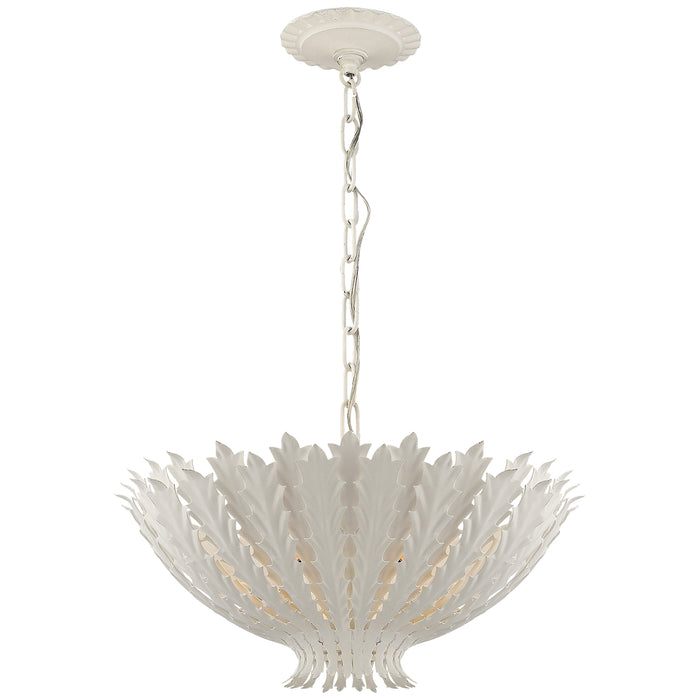 Visual Comfort Signature - ARN 5001PW - Three Light Chandelier - Hampton - Plaster White