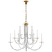 Visual Comfort Signature - ARN 5116HAB-CG - 15 Light Chandelier - Wharton - Hand-Rubbed Antique Brass