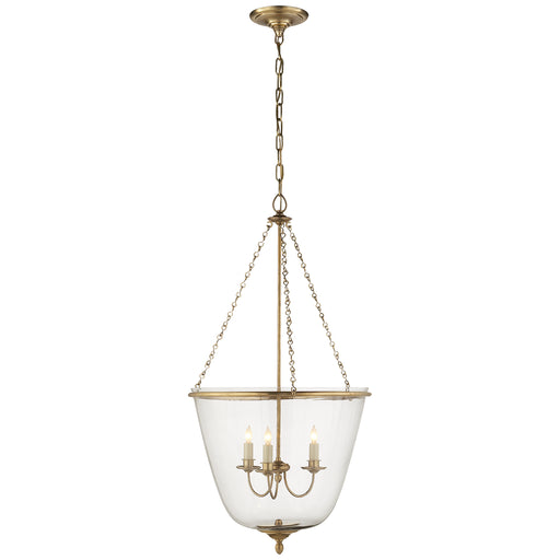 Visual Comfort Signature - ARN 5200HAB - Three Light Lantern - Pondview - Hand-Rubbed Antique Brass