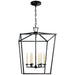 Visual Comfort Signature - CHC 2176AI - Six Light Lantern - Darlana - Aged Iron