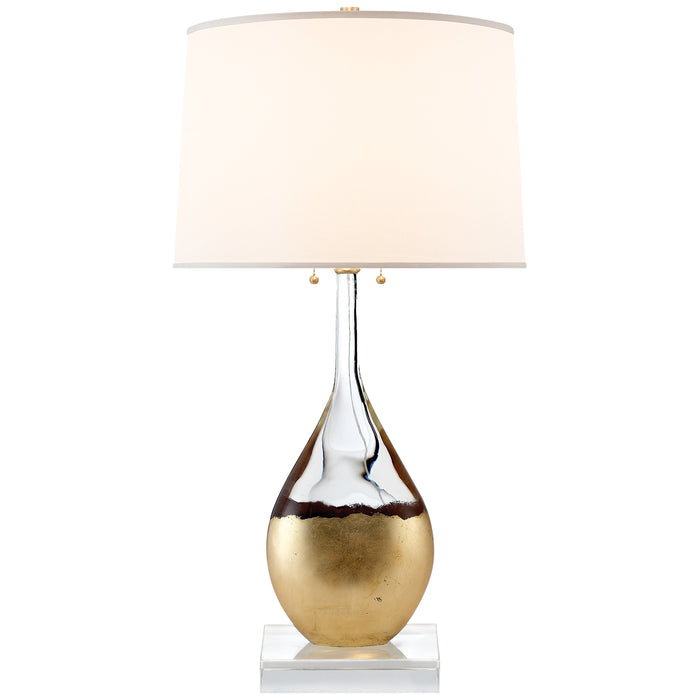 Visual Comfort Signature - SK 3905CG-S - Two Light Table Lamp - Sculptural Table - Crystal