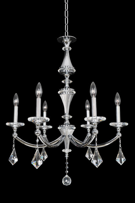 Allegri - 012171-010-FR001 - Six Light Chandelier - Floridia - Chrome