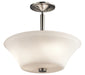 Kichler - 43669NI - Three Light Semi Flush Mount - Aubrey - Brushed Nickel