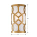 Crystorama - 2262-AG - One Light Wall Sconce - Jennings - Aged Brass