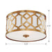 Crystorama - 2263-AG - Three Light Flush Mount - Jennings - Aged Brass