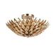 Crystorama - 505-GA - Four Light Semi Flush Mount - Broche - Antique Gold