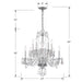 Crystorama - 5080-CH-CL-MWP - Ten Light Chandelier - Traditional Crystal - Polished Chrome