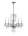 Crystorama - 5085-CH-CL-MWP - Five Light Chandelier - Traditional Crystal - Polished Chrome