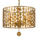 Crystorama - 545-GA - Five Light Chandelier - Layla - Antique Gold