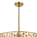 Crystorama - 546-GA - Six Light Chandelier - Layla - Antique Gold