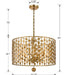 Crystorama - 546-GA - Six Light Chandelier - Layla - Antique Gold