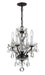 Crystorama - 5534-EB-CL-MWP - Four Light Mini Chandelier - Traditional Crystal - English Bronze