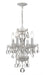 Crystorama - 5534-WW-CL-MWP - Four Light Mini Chandelier - Traditional Crystal - Wet White