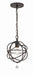 Crystorama - 9220-EB - One Light Pendant - Solaris - English Bronze