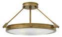 Hinkley - 3382HB - LED Semi-Flush Mount - Collier - Heritage Brass