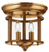 Hinkley - 3472HR - LED Flush Mount - Gentry - Heirloom Brass