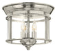 Hinkley - 3473PN - LED Flush Mount - Gentry - Polished Nickel