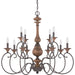 Quoizel - ABN5012RK - 12 Light Chandelier - Auburn - Rustic Black