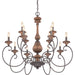 Quoizel - ABN5012RK - 12 Light Chandelier - Auburn - Rustic Black