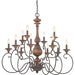 Quoizel - ABN5012RK - 12 Light Chandelier - Auburn - Rustic Black