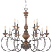 Quoizel - ABN5012RK - 12 Light Chandelier - Auburn - Rustic Black