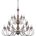 Quoizel - ABN5024RK - 24 Light Chandelier - Auburn - Rustic Black