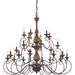 Quoizel - ABN5024RK - 24 Light Chandelier - Auburn - Rustic Black