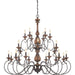 Quoizel - ABN5024RK - 24 Light Chandelier - Auburn - Rustic Black