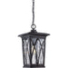 Quoizel - GVR1910K - One Light Outdoor Hanging Lantern - Grover - Mystic Black