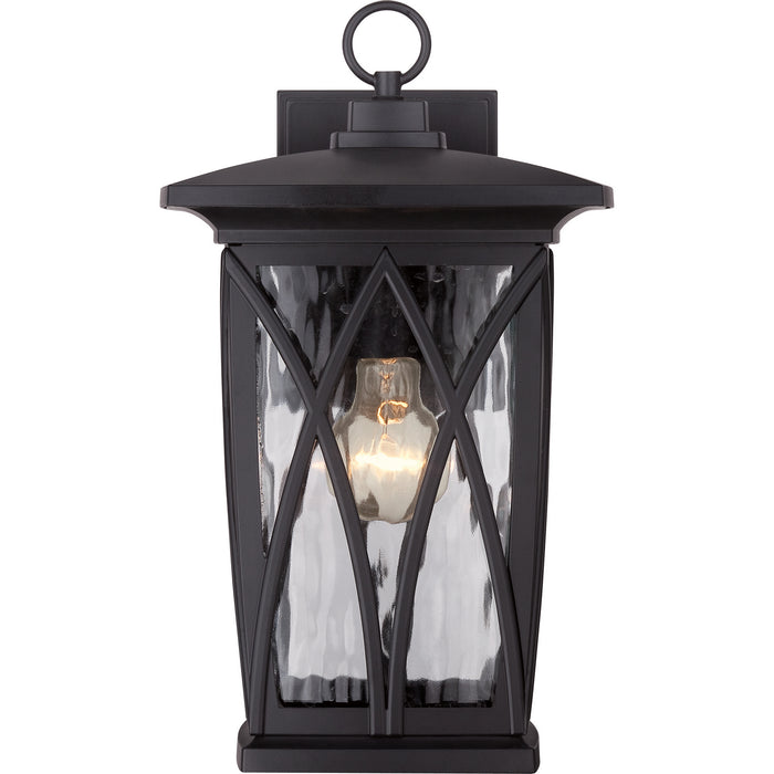 Quoizel - GVR8408K - One Light Outdoor Wall Lantern - Grover - Mystic Black