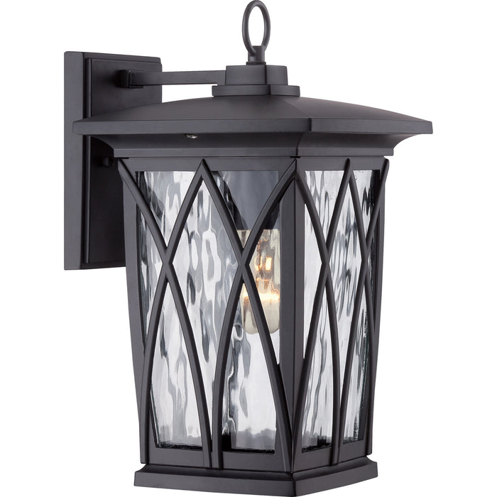 Quoizel - GVR8408K - One Light Outdoor Wall Lantern - Grover - Mystic Black