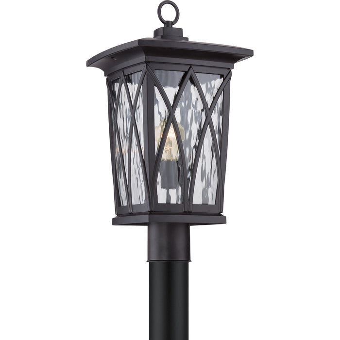 Quoizel - GVR9010K - One Light Outdoor Post Mount - Grover - Mystic Black