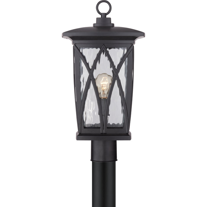 Quoizel - GVR9010K - One Light Outdoor Post Mount - Grover - Mystic Black