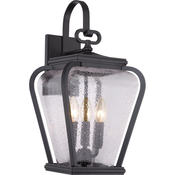 Quoizel - PRV8409K - Three Light Outdoor Wall Lantern - Province - Mystic Black