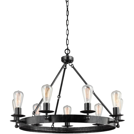 Generation Lighting. - 3110209-846 - Nine Light Chandelier - Ravenwood Manor - Stardust