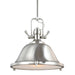 Generation Lighting. - 6514401-962 - One Light Pendant - Stone Street - Brushed Nickel