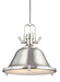 Generation Lighting. - 6514402-962 - Two Light Pendant - Stone Street - Brushed Nickel