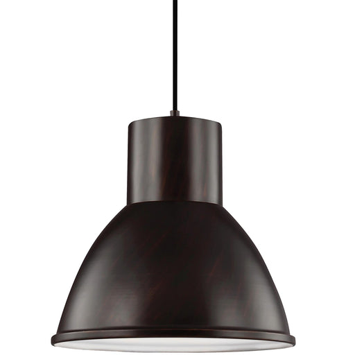 Generation Lighting. - 6517401-710 - One Light Pendant - Division Street - Bronze