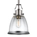 Generation Lighting. - P1355SN - One Light Pendant - Hobson - Satin Nickel