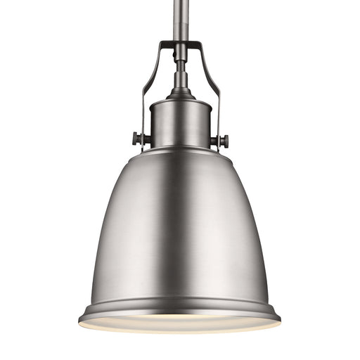 Generation Lighting. - P1357SN - One Light Pendant - Hobson - Satin Nickel